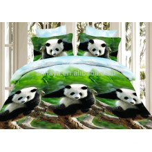 Комплект постельных принадлежностей для одеяла из микрофибры 3D Panda Design и постельного белья